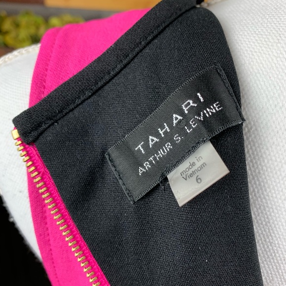 Tahari Arthur Levine Colorblock Dress - Picture 5 of 5